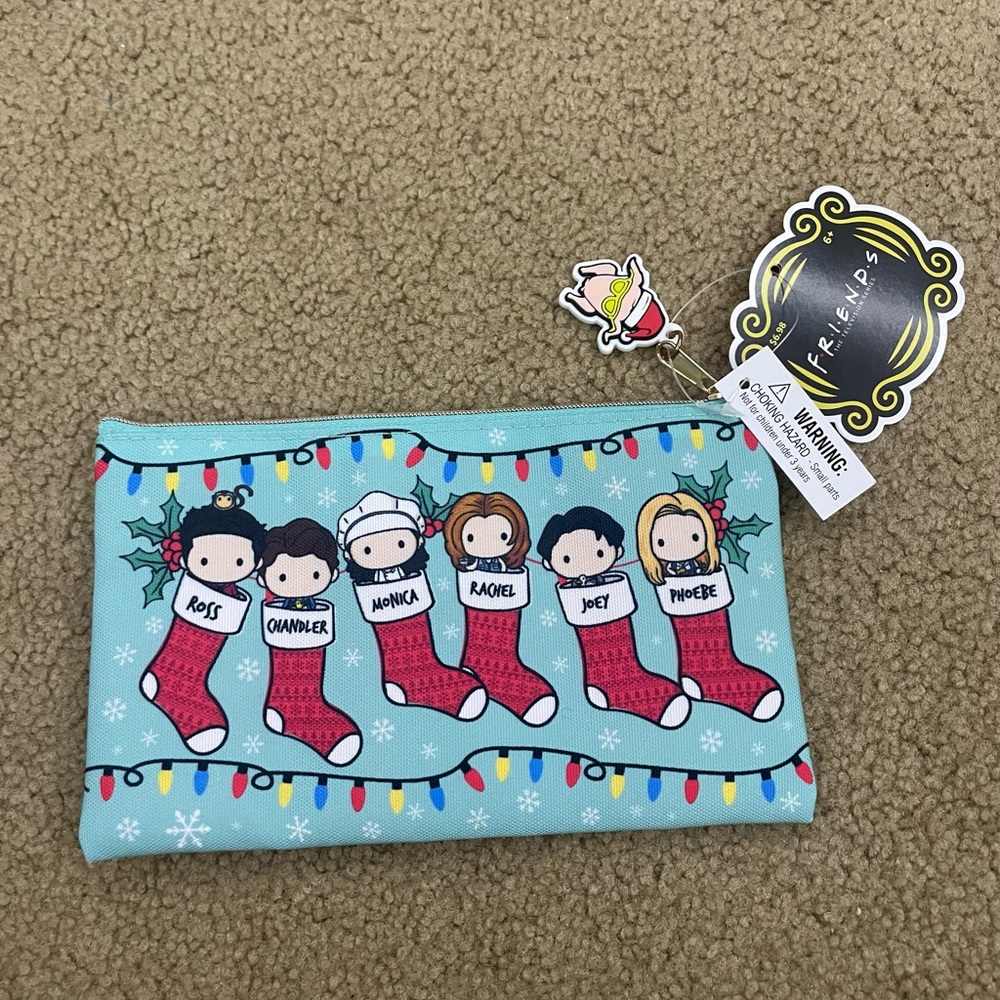 Friends Christmas Stocking pencil Pouch